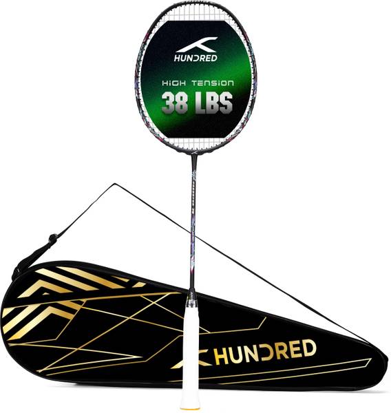 Hundred Predator 79 Extra Strong (38lbs) Black Strung Badminton Racquet