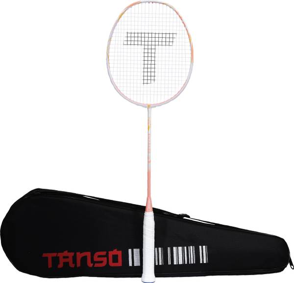 Tanso Empress Full Graphite Ultra Light Weight Carbon Fibre Strung Badminton Racket Pink Strung Badminton Racquet