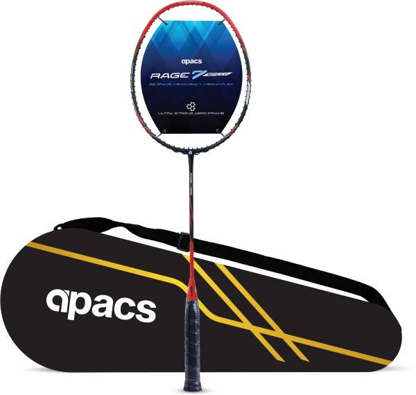 apacs Rage 7 Speed Red Unstrung Badminton Racquet