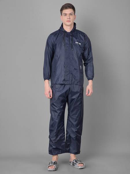 Dollar Dollar Rainguard Men's PVC Full Sleeve Solid Reversible Raincoat Set Solid Men Rain Suit