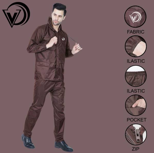 vinsano Solid Men & Women Rain Suit