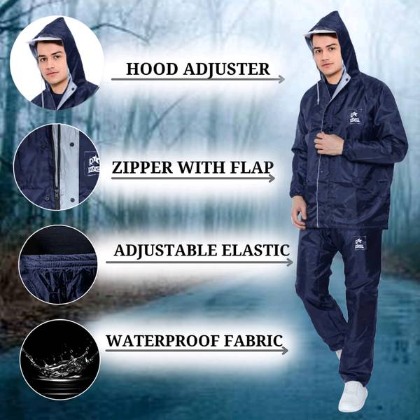DIAMOND CLUSTER Solid Men Raincoat