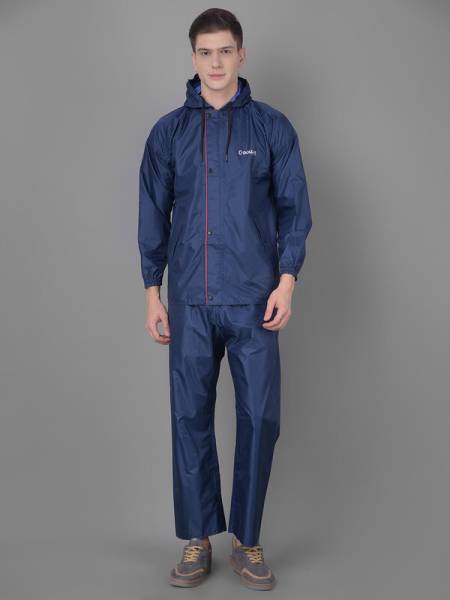 Dollar Dollar Rainguard Men's PVC Full Sleeve Solid Raincoat Set Solid Men Raincoat