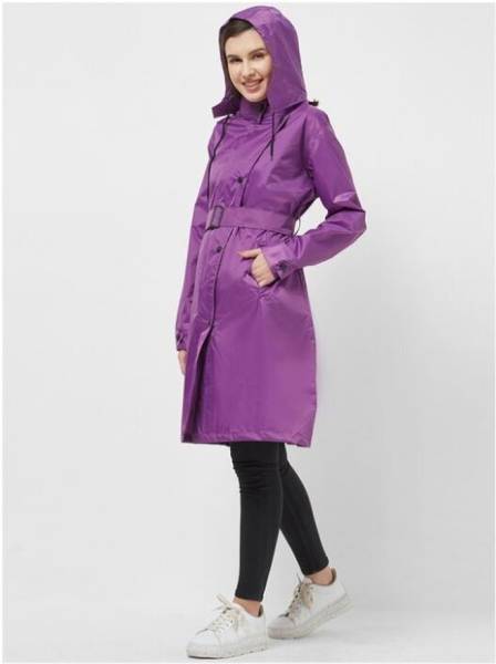 FASHIONIO Solid Women Raincoat