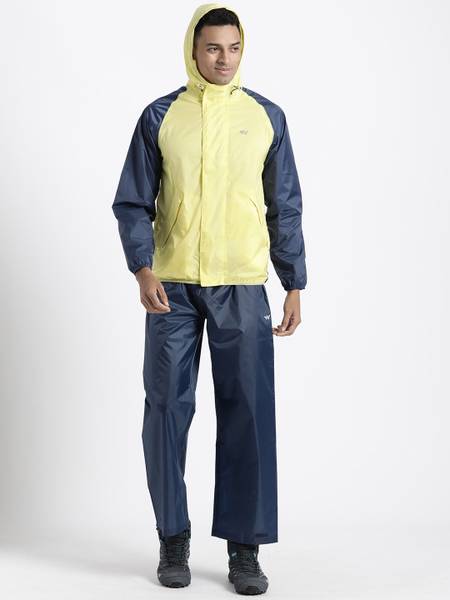 Wildcraft Rain Suit_Clr Blk Colorblock Men Raincoat