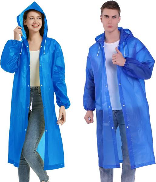 INFISPACE Solid Men & Women Raincoat