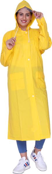 The CLOWNFISH Solid Women Raincoat