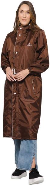 The CLOWNFISH Solid Women Raincoat