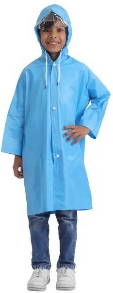 WKLOUYHE Solid Boys & Girls Raincoat