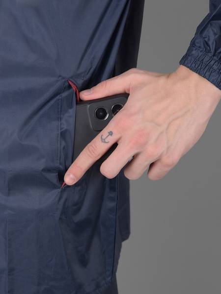 Dollar Colorblock Men Raincoat
