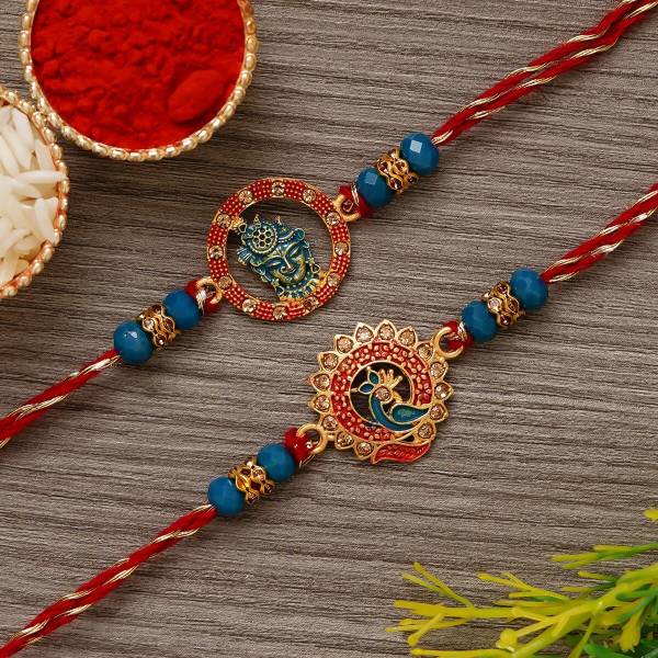 Flipkart SmartBuy Designer D1202 Assorted Chawal Roli Pack, Rakhi Set