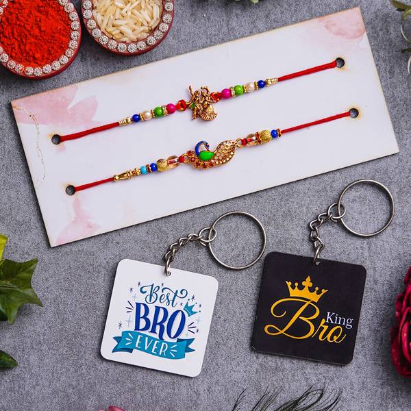Flipkart SmartBuy Designer Metal Gold Rakhi Set