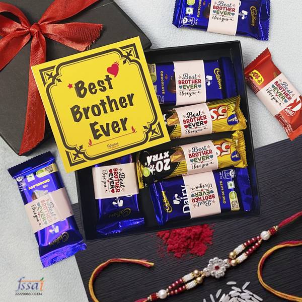 OddClick Unique rakhi for brothers with chocolate raksha bandhan gift best brother gift Paper Gift Box