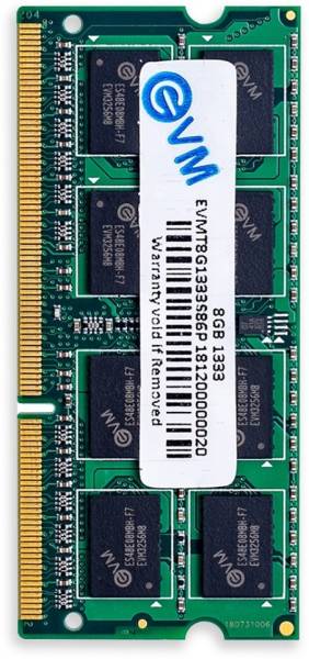 EVM LAPTOP RAM DDR3 8 GB (Dual Channel) Laptop, Mac LAPTOP RAM (8GB DDR3 1333 LAPTOP RAM)