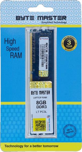 BYTE MASTER DDR3 DDR3 8 GB (Single Channel) PC (RAM 8GB DDR3 1333 Mhz)