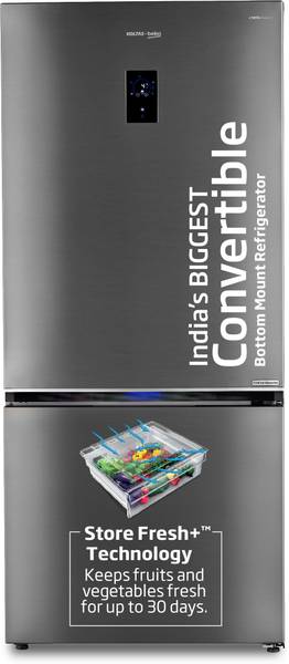 Voltas Beko 695 L Frost Free Double Door Bottom Mount 2 Star Convertible Refrigerator