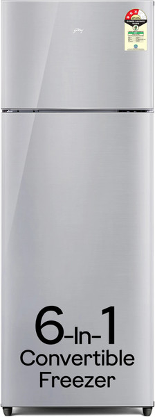 Godrej 223 L Frost Free Double Door 3 Star Convertible Refrigerator  with Freezer 95%+ Food Surface Disinfection
