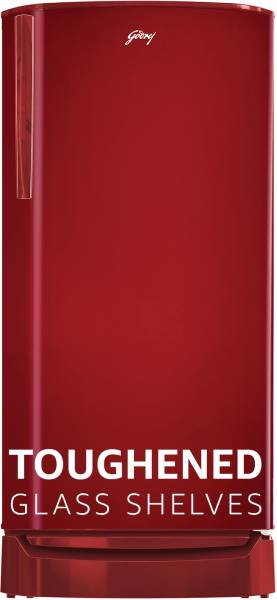 Godrej 180 L Direct Cool Single Door 2 Star Refrigerator with Jumbo Vegetable Tray and Toughened Glass Shelves
