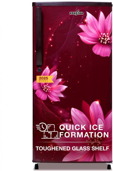 Kenstar 183 L Direct Cool Single Door 3 Star Refrigerator with Large Vegetable Basket and Toughened Glass Shelves