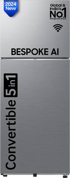 SAMSUNG 419 L Frost Free Double Door 2 Star Convertible Refrigerator with Convertible 5-in-1, Digital Inverter,WiFi Enabled Bespoke AI Refrigerator