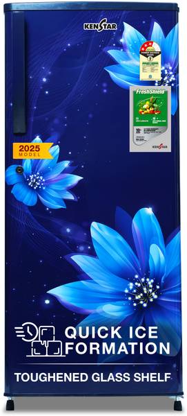 Kenstar 208 L Direct Cool Single Door 3 Star Refrigerator with Large Vegetable Basket and Powerful Inverter Compressor