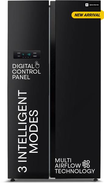 realme TechLife 584 L Frost Free Side by Side Refrigerator with Farm Fresh Technology, Inverter Compressor, and Digital Control Panel
