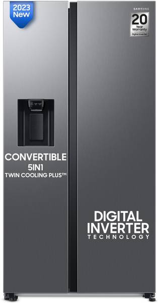SAMSUNG 633 L Frost Free Side by Side Refrigerator  with Water Dispenser Smart Conversion 5In1 and WiFi Embedded