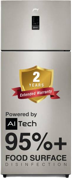 Godrej 472 L Frost Free Double Door 2 Star Refrigerator with AI Tech, Digital Inverter, And 95%+ Food Surface Disinfection