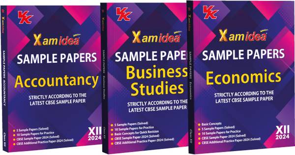 Xam Idea Sample Papers Simplified Bundle Set Of 3 Books (Accountancy, Business Studies, Economics) Class 12 For 2024 Board Exam |