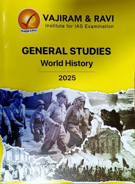 Vajiram & Ravi General Studies World History (GS) Yellow Book Prelims Cum Mains Printed Study Material And Notes- 2025-26 English
