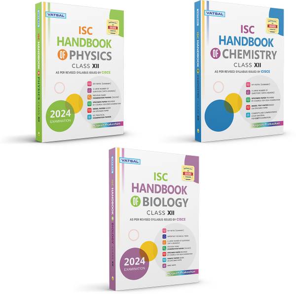 Vatsal ISC Physics, Chemistry And Biology Handbooks | Class 12th 2024 Exam