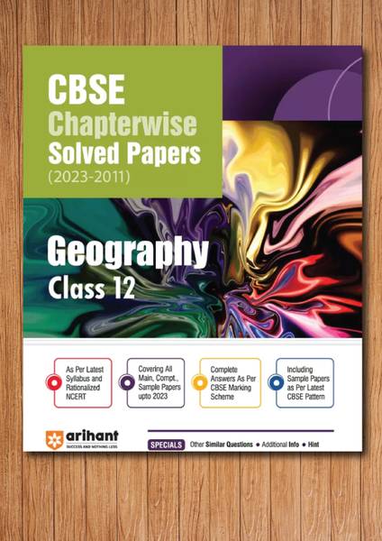 CBSE Geography Chapterwise Solved Papers 2023-2010 Class 12th