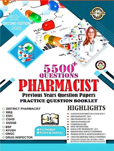 AIIMS Pharmacist Recruitment Exams 2023-24 Practice MCQS Book PV THORAT