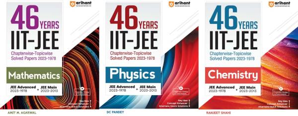 ARIHANT 46 Years' IIT JEE Chapterwise Topicwise Solved Papers (2023-1978) Mathematics, PHYSICS, Chemistry ( BY ARIHANT PUBLICATION ) NEW EDITION 2024-...