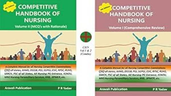 PR Yadav's Competitive Handbook Of Nursing Vol 1 & 2 (Combo, English Only) (Best Nursing Guide Combo)