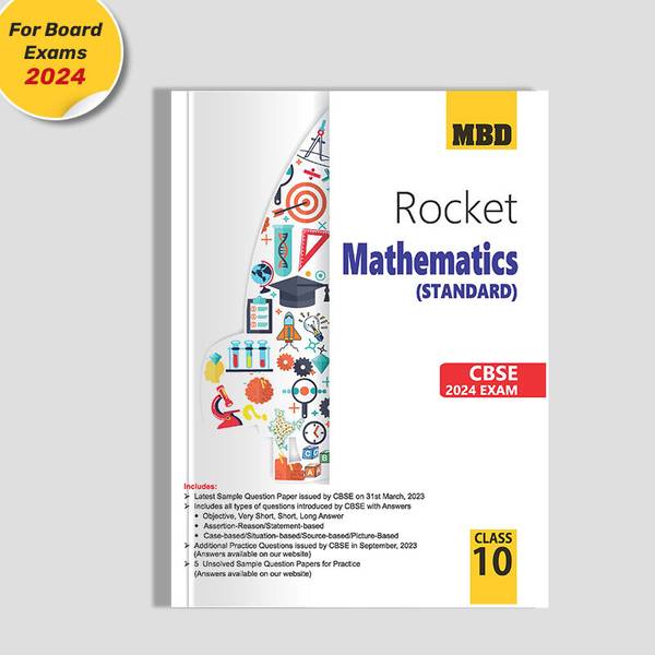 MBD Rocket CBSE Sample Papers Class 10 Math Standard For Board Exam 2024