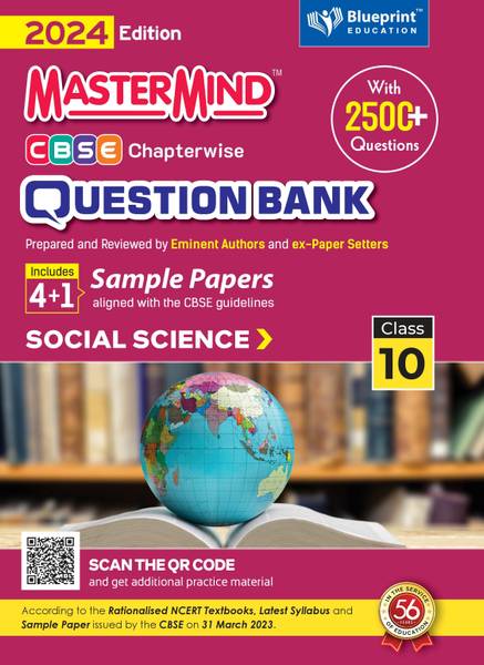 Social Science Cbse Question Bank Class 10 With Cbse Sample Paper For 2024 Exams By Master Mind Based On CBSE Syllabus Released On 19 July 2023