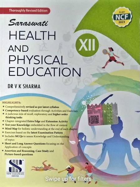 Saraswati Health And Physical Education Class 12 As Per The Latest CBSE Syllabus Revised Edition 2025-26