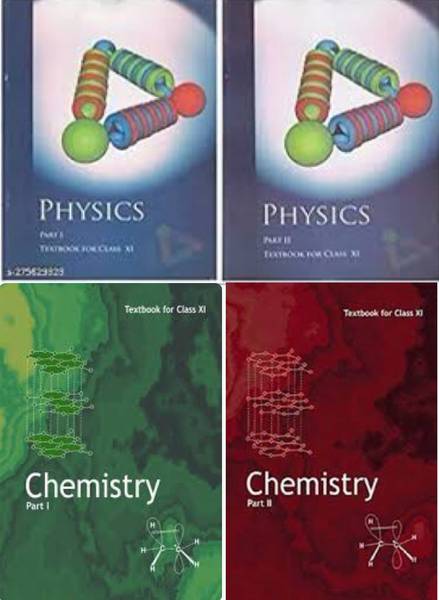 NCERT CLASS -11th PHYSICS Part 1&2, CHEMISTRY Part 1&2 [ Combo Of 4 Books ] - Revised Edition 2023