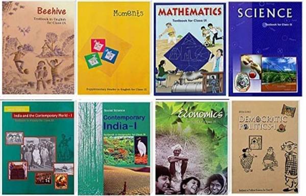 NCERT Class 9 Set 0f 10 Books History, Civics, Geography, Economics, Mathematics , Science, Beehive, Moments Set For (English Medium) - Class 9 Revise...