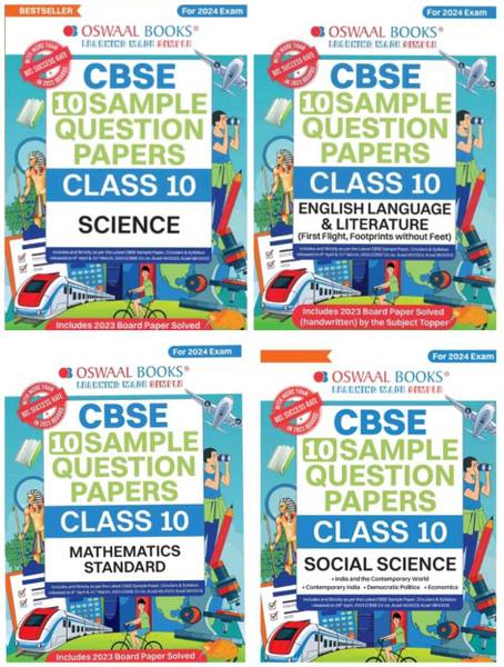 Oswal CBSE Sample Paper Class 10 | Math, English , SST, Science | ( For Cbse Boards Exam 2024)