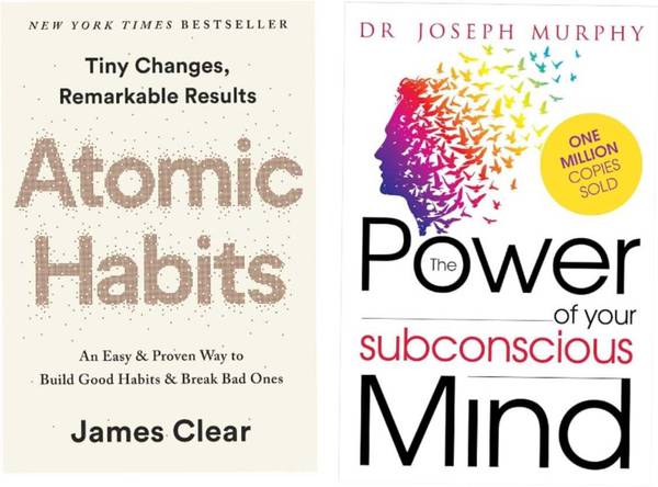 Atomic habits and Power of your subconscious mind combo
