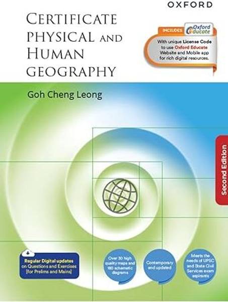 Certificate Physical And Human Geography- New Released 2nd Edition-Oxford - | Best Suited For UPSC Aspirants- With Unique License Code For Digital Res...