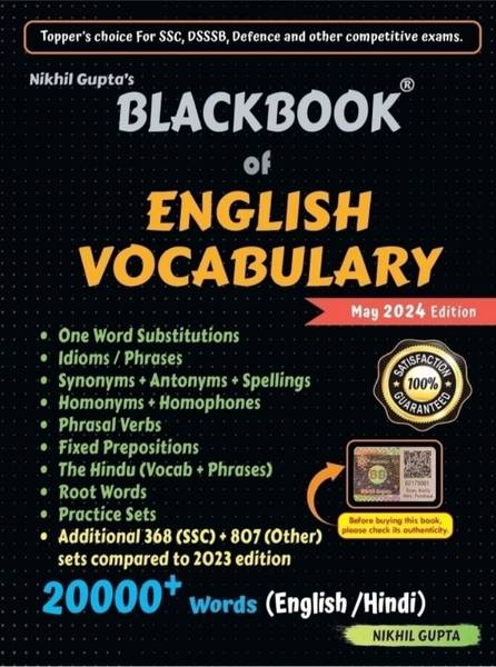 BLACK BOOK OF ENGLISH VoCABULARY