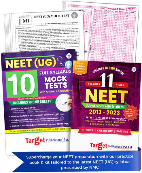 Neet Previous Years Solved Questions And 10 Mock Test Paper 2024 | Based On Lates Syllabus Prescribed By NMC | Include OMR Sheet For Practice | Pack O...