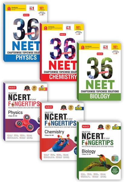 MTG Objective NCERT At Your FINGERTIPS For NEET & 36 Years NEET Previous Year Solved Question Papers (NEET PYQ) - Physics, Chemistry, Biology For NEET...