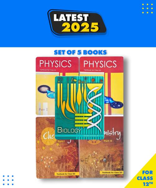 NCERT Textbooks Class 12th PCB -Physics Part 1&2, Chemistry Part 1&2And Biology -Set Of 5 Books -New Edition 2025 Hardcover, NCERT|New Latest Edition ...