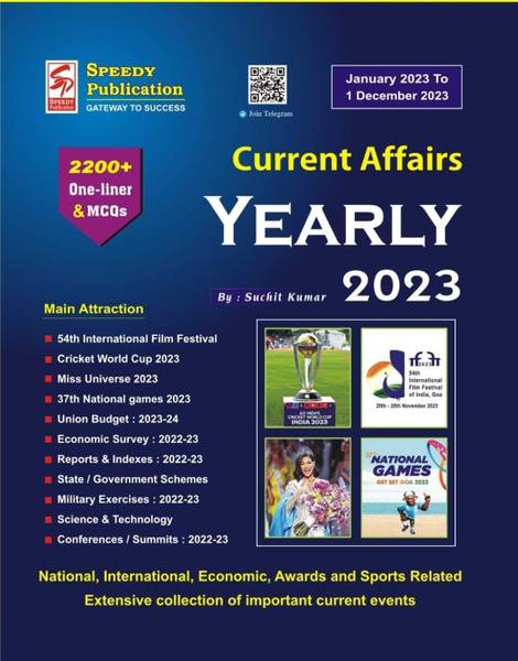 Speedy Current Affairs Yearly January 2023- 1 December 2023