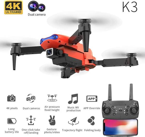 SALPITOYS E99 Pro Drone with 4K HD DUAL Camera, DUAL Battery WiFi FPV, DRONE