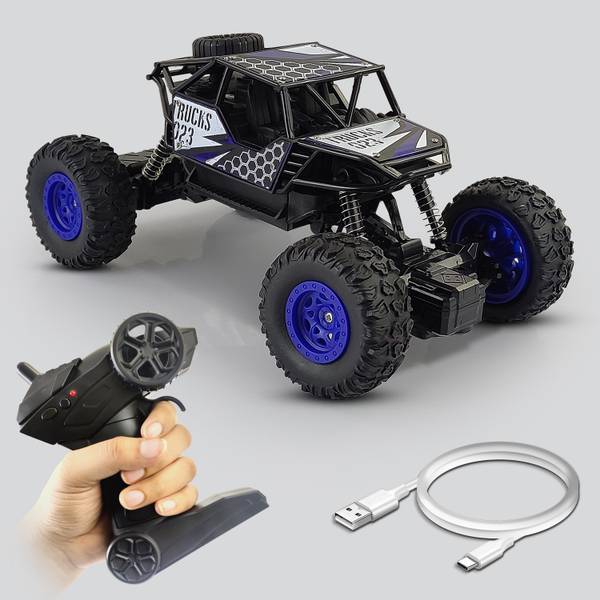 Miss & Chief Remote Control & Rechargeable Car Rock Climber High Speed Monster Truck for kids